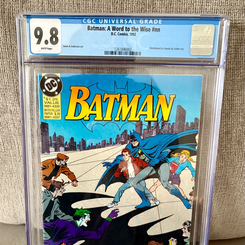 BATMAN A WORD TO THE WISE Promotional DC Comics 1992 CGC 9.8 Rare Joker Zellers